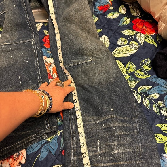 Free People Moxie Barrel Cerulean Blue RARE COLORWAY Hot Trend Size 24 see 📏 - Picture 15 of 16